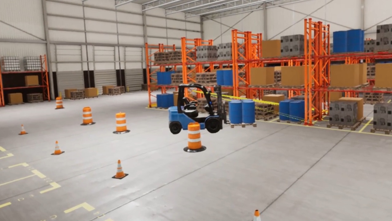 HTC VIVE Forklift VR Simulator