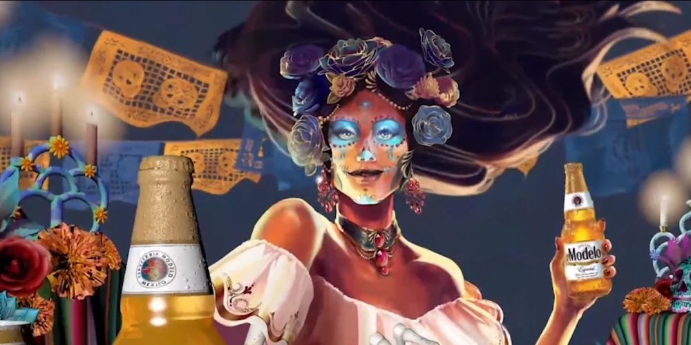 Modelo’s Dia de los Muertos AR